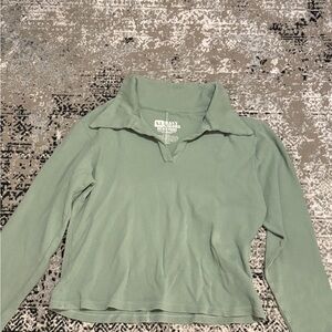 Big Bud Press Fisherman Polo Long Sleeve Top